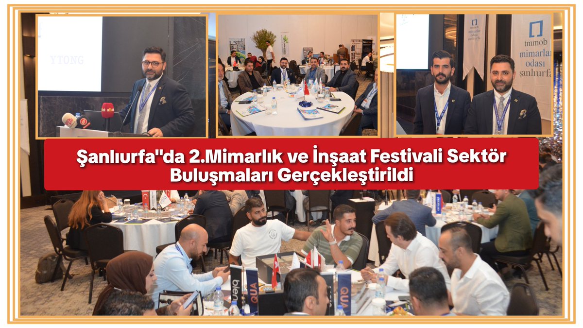 Şanlıurfa”da 2.Mimarlık ve İnşaat Festivali Sektör Buluşmaları Gerçekleştirildi.
<a href="/pirkankilic/">Pirkan Kılıç</a> <a href="/Msuphikarakus/">Mehmet Suphi KARAKUŞ</a>
#Urfa #Istanbul #deprem #balikesir
urfaensonhaber.com/2025/10/27/san…