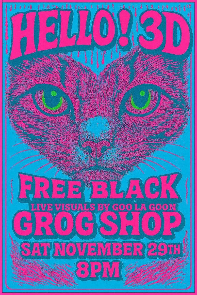 NOVEMBER IN NE OHIO

11/ 7 - Free Black! at Musica w/ Marcus Smith and the Rapscallions, and Jinari Kemet &amp; the Black Jackets in Akron

11-23 - eighty-sixed Kid, Floco Torres, &amp; Ritual Bronze

11-29 - Free Black! at Grog Shop w/ Hello!3D in Cleveland