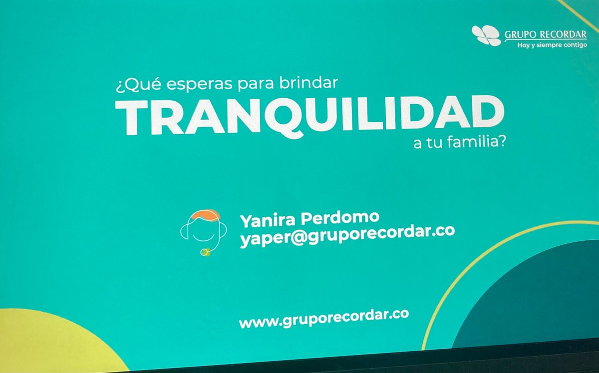 Hola arroba Grupo Recordar, ¿podrían reconsiderar el correo electrónico de la persona que maneja los servicios funerarios? Gracias un abrazo