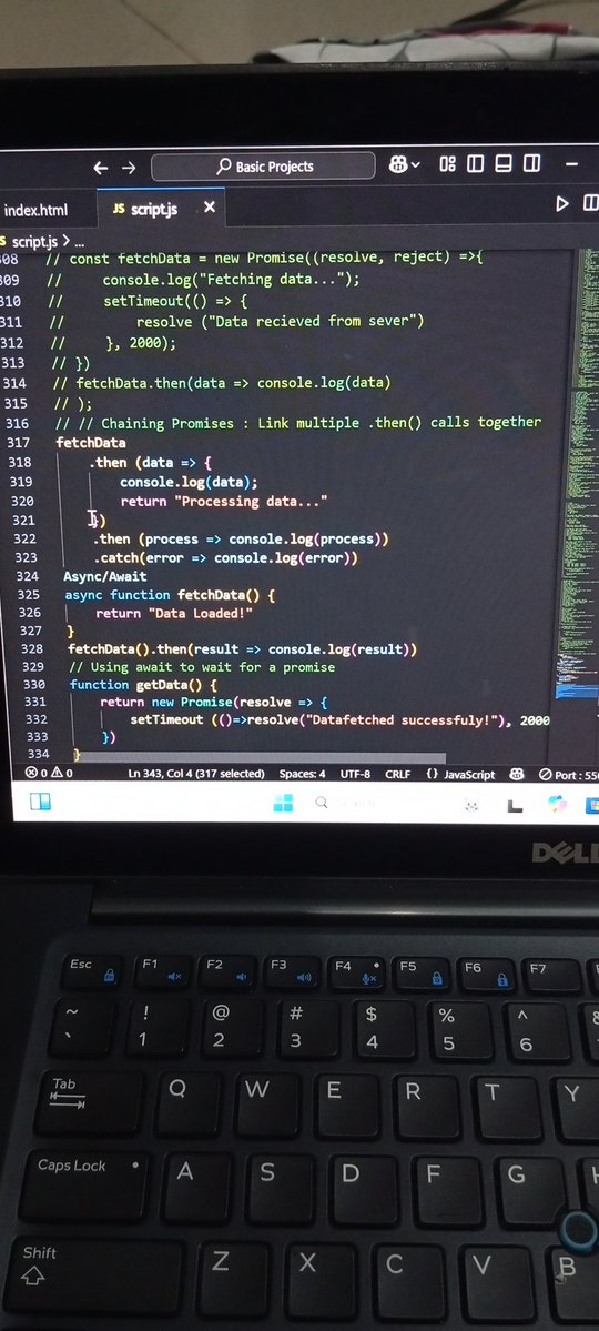 ChisomEmmanuel_'s tweet image. Chaining promises, using await to wait for a promise 🧑💻✅
Handling errors with try/catch method.