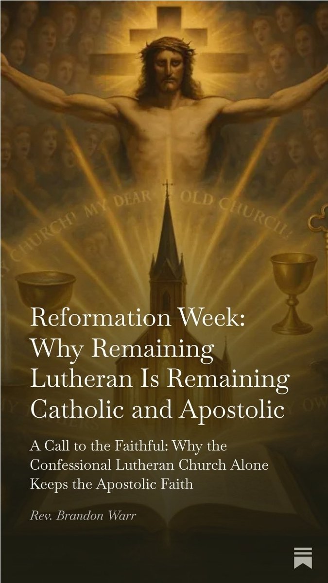 RevBWarr's tweet image. Lutheranism endures because the Word endures. Read my new Article here: tinyurl.com/5c4svuy7

#ReformationDay #SolaScriptura #LutheranFaith