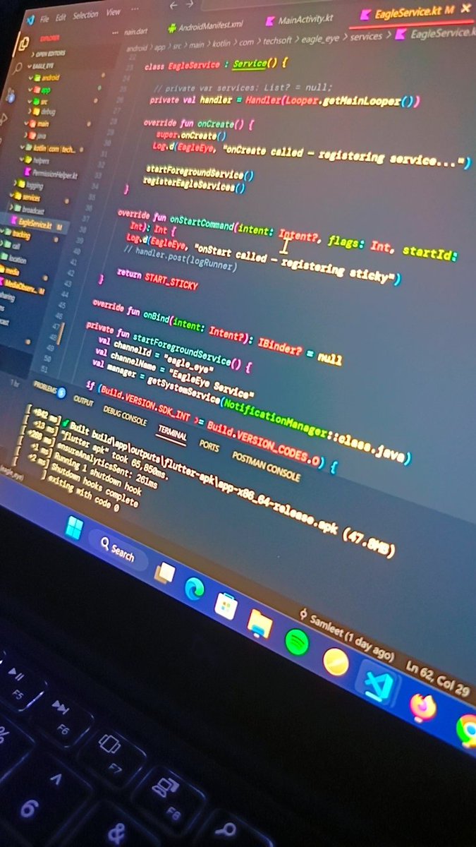 sam2swaggz's tweet photo. EagleEye: initiating test 1... model integrity passed ✅ 

#Android #Kotlin #Java #Jetpack #Flutter #ForegroundService #AppDev #Coding #Gradle #iOS https://t.co/Fxq23zYxlq
