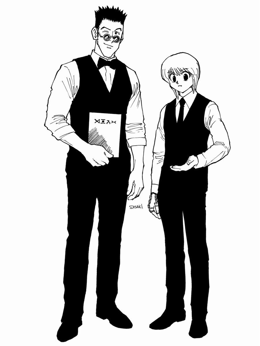 leorio &amp; kurapika

*bartender
#hxhfanart