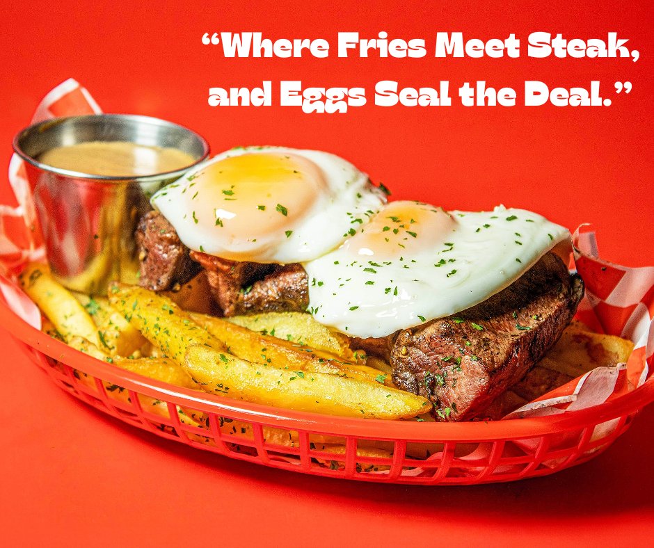 Golden fries, tender steak, and a perfectly runny egg — not just a meal, it’s a moment. 🔥
Grab yours this Thursday from 5 PM, dine-in or takeout.
Heaven’s calling… are you answering? 😋
📍 Heavensteak, Wigan | Heavensteak.com