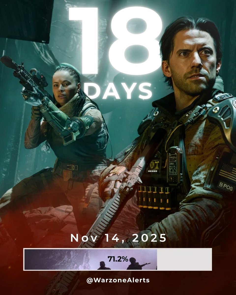 18 days left until Call of Duty: Black Ops 7 release. ⏳