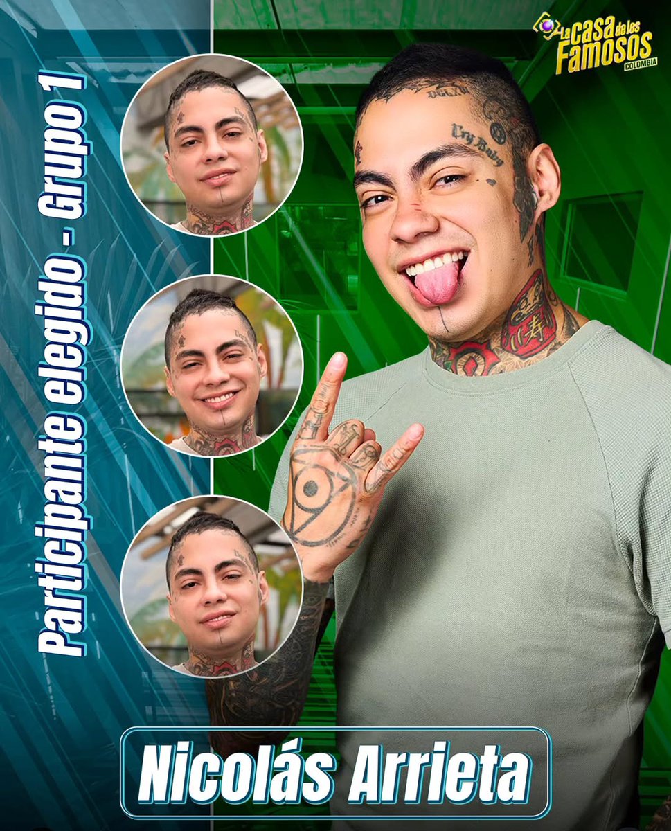 Nicolás Arrieta es el primer famoso confirmado para #LaCasaDeLosFamososCol3 con un 52.7%! 🔥