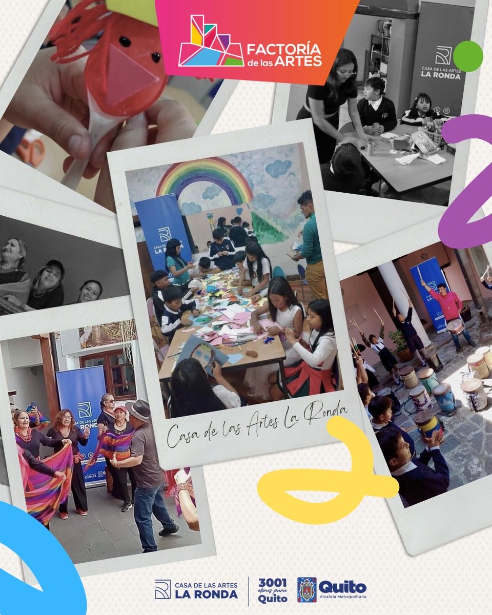 #EspaciosCulturales | Danza, teatro, títeres y batukada en el marco de Factoría de las Artes 💃🎭🥁🎨
📍 Juan de Dios Morales 999 y Venezuela
Más Info: casadelasarteslaronda@gmail.com 

#QuitoRenace