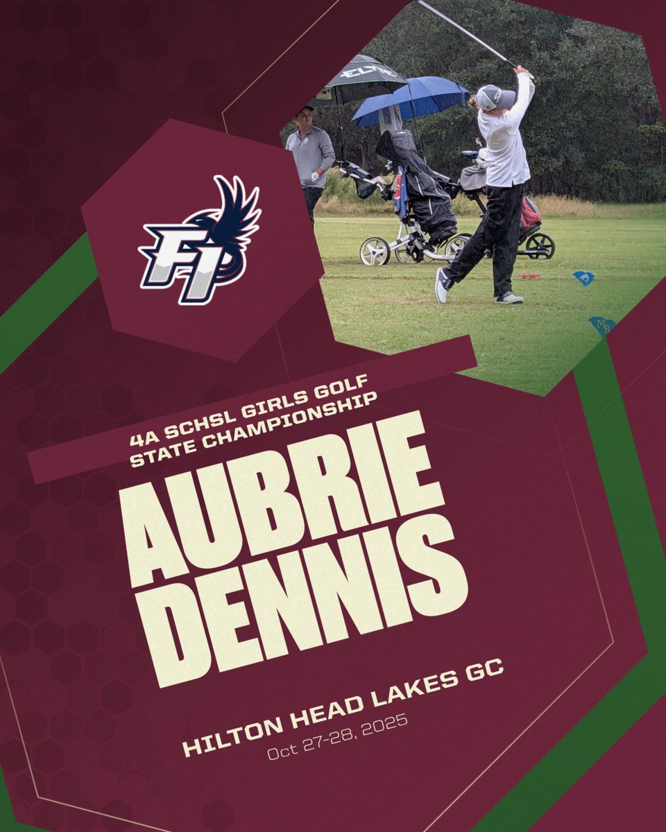 Good Luck to Aubrie Dennis &amp; Girls Golf <a href="/SCHSL/">SCHSL</a> 4A State Championships today &amp; tomorrow #R1SEUP <a href="/INNvision_FIHS/">INNvision @ FIHS</a> <a href="/FuryBoosters/">Fury_Boosters</a>