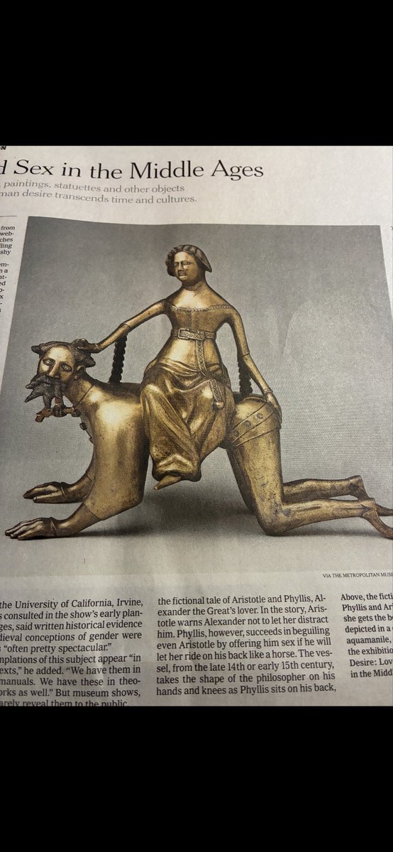 To all you naysayers who believe FemDom and Female Supremacy are a figment of Our imagination I highly suggest that you read this article published in The NY Times regarding sex &amp; gender roles during the Middle Ages!

#humanfurniture 
#genderroles
#FemDom
#FemaleSupremacy