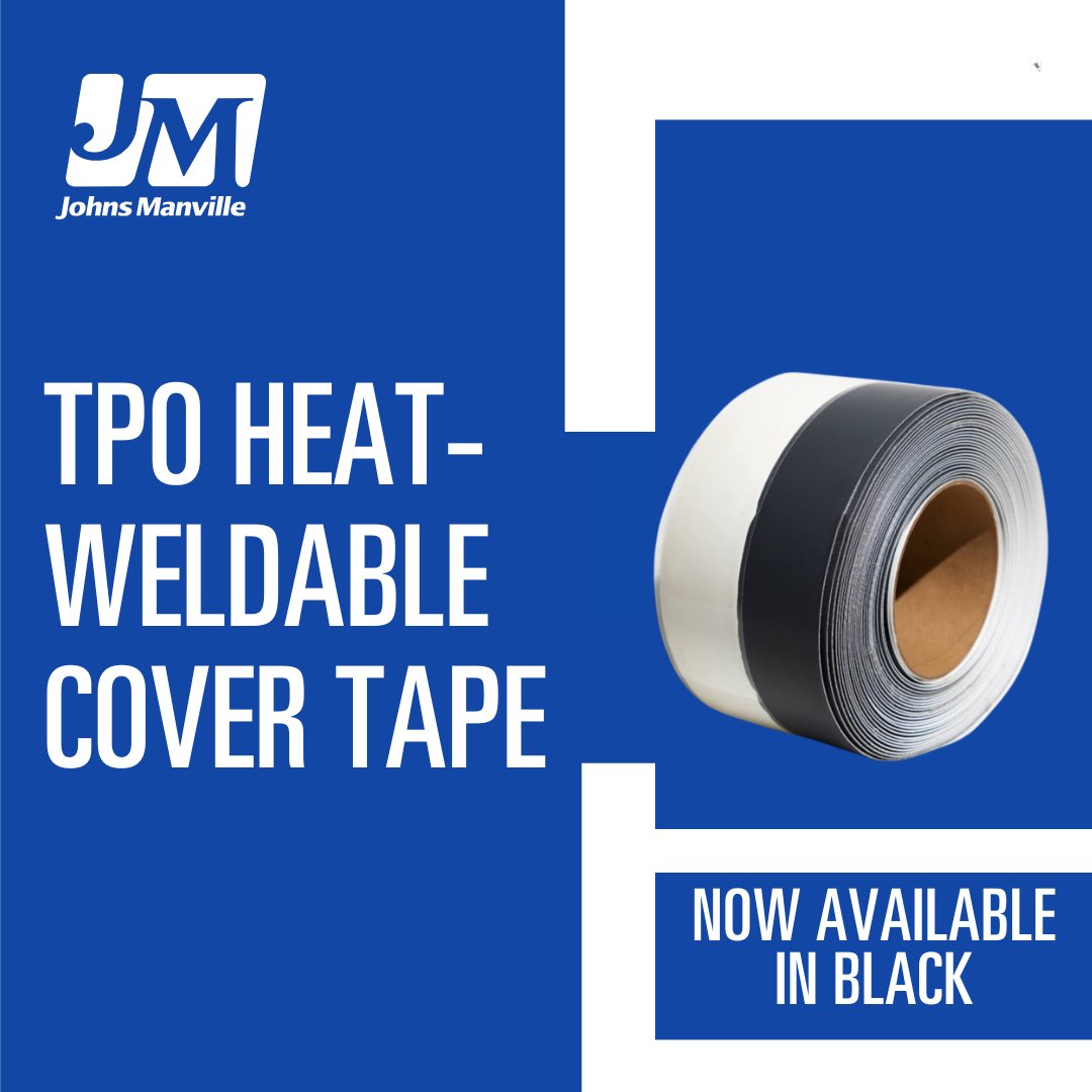 JMRoofingSystem's tweet image. Flashing metal edges just got easier. JM TPO Heat Weldable Tape is engineered for heat-welded details in the uphill position, helping crews work faster and with greater confidence. Learn more: jm.com/en/commercial-…