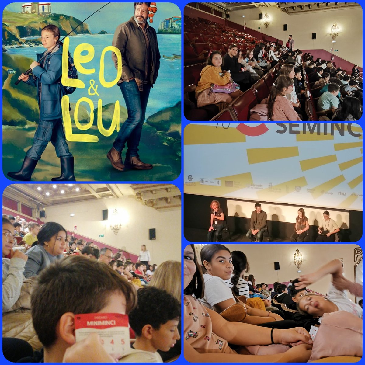 Hoy los alumnos de 5° y 6° han ido al Teatro Carrión a ver la película "Leo &amp; Lou".