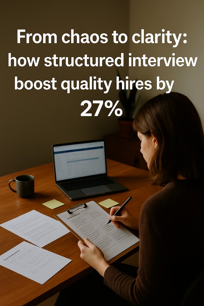 MojeedOA's tweet image. A 27% boost in quality hires — from 01 simple shift.

That’s what one mid-size tech company saw when they stopped treating interviews like conversations…
and started treating them like structured insights.

🌐Try it here: flowmingo.ai/?utm_source=22…

#Flowmingo
#FlowmingoAI
#Hiring