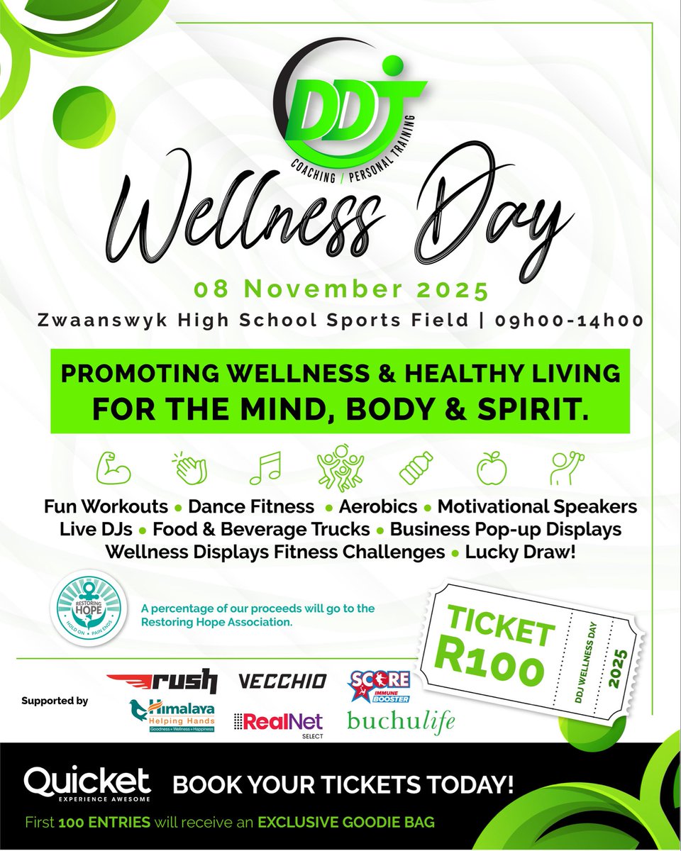 ddjtraining's tweet image. Limited Edition Drop 💚

DDJ X Vecchio Wellness Day T-Shirt — made for movement, community, and purpose.
Available exclusively at our Wellness Day event on 8 November 2025. 

Don’t miss out! 👕🔥
