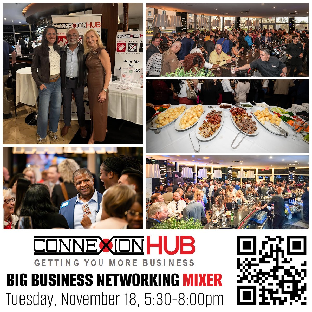 ConneXionHUB's tweet image. 𝗗𝗢𝗡’𝗧 𝗠𝗜𝗦𝗦 𝗧𝗛𝗜𝗦 𝗕𝗜𝗚 𝗕𝗨𝗦𝗜𝗡𝗘𝗦𝗦 𝗡𝗘𝗧𝗪𝗢𝗥𝗞𝗜𝗡𝗚 𝗠𝗜𝗫𝗘𝗥!
Tuesday, November 18th
5:30pm – 8pm, Chima Steakhouse, Tysons
𝗔𝗟𝗟 𝗜𝗡𝗙𝗢/𝗥𝗦𝗩𝗣 𝗛𝗘𝗥𝗘 chevents.biz/mixer
#NOVA #DMVNetworking #SMB #vendoropportunity #Tysonsnetworking