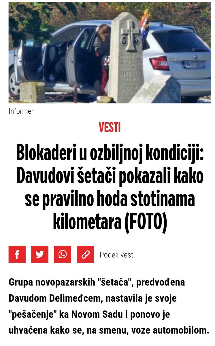 Milojesluzbenik's tweet photo. Opet uhvaćeni na delu! 🎭 Dok pričaju o „šetnji“, izgleda da kilometre savlađuju na četiri točka. Licemerje bez granica! 🚗😂
#Blokaderi #Setaci #Licemerje #Istina #AutoSetnja #NovaPrevara #Dvolicnost #Srbija https://t.co/pmFZXJmVoa