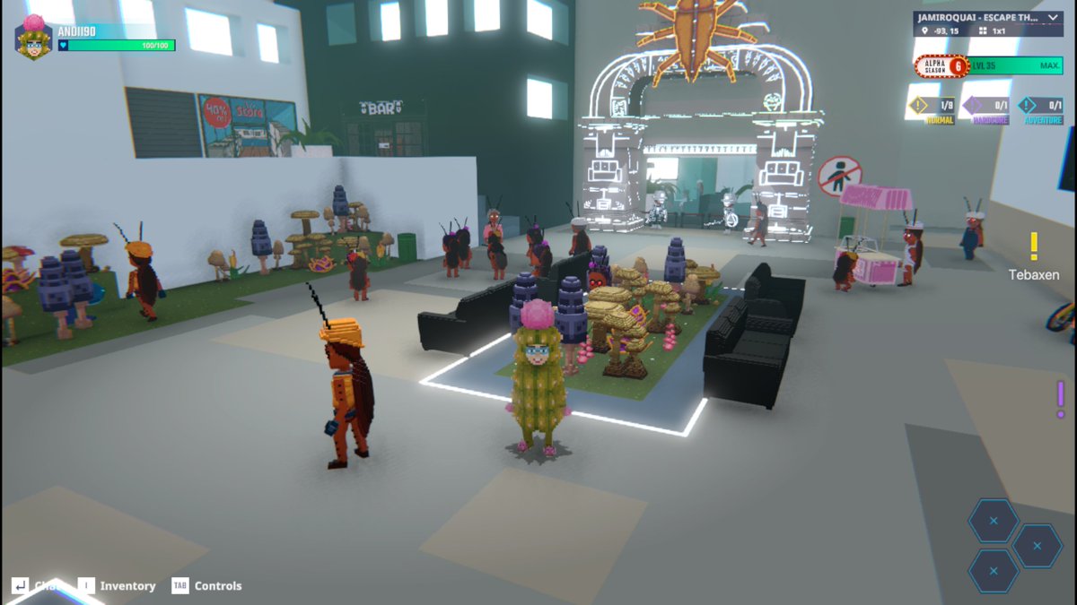 Andii90x's tweet photo. First time in the Plaza, kinda nervous @TheSandboxGame  https://t.co/EVaw7jMTxi https://t.co/WrXsxEXr5N