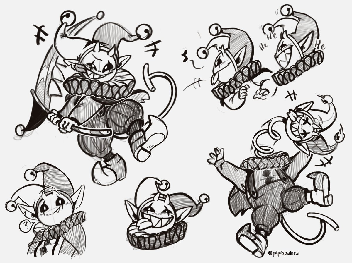 pipispaints's tweet image. Well, it took me 7 years to finally start drawing Jevil 😂 but better late than never! Lol
#DELTARUNE  #jevil #deltarunejevil #jevildeltarune #deltarunefanart 

Of course, I just couldn’t resist creating an interaction between Jevil and Soul ❤️🃏