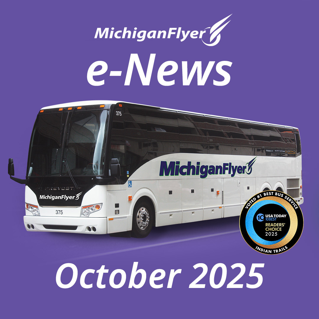 indiantrailsbus's tweet image. The latest edition of the Michigan Flyer Newsletter is out! Read now and discover tips for traveling during the holidays, details about the team that serves you and more. 

hubs.ly/Q03QdF750