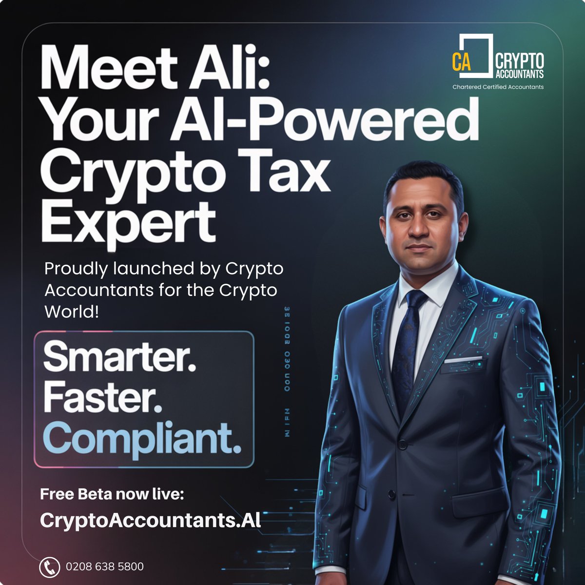 web3_accountant's tweet image. Meet ALI — the world’s first Crypto Accounting, Tax &amp;amp; Compliance AI Agent.

We built ALI to make crypto accounting, tax, and compliance simple — finally.

Try asking ALI: cryptoaccountants.ai/chat

#CryptoTax #AIAccounting #CryptoAccountants #UKCrypto #FinTech #web3