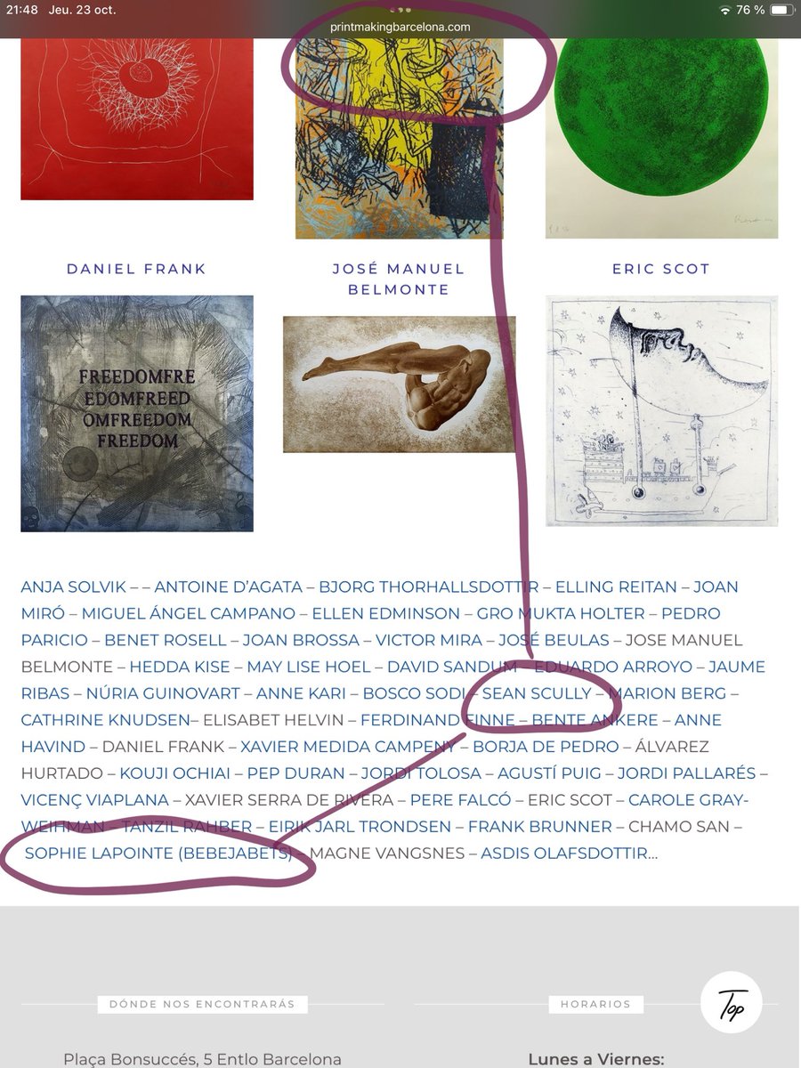 bebejabets's tweet image. What do the ⁦@WhiteHouse⁩ and I have in common? 

#SeanScully #artist 
He has worked with master Ignacio Aguirre Ruiz at @printmakingbarcelona #Barcelona 

And so did I. #artresidency
#Bebejabets #CanadianArtist #CanadianArt #ArtQuebecois #Art #Quebec #ArtisteQuebecoise