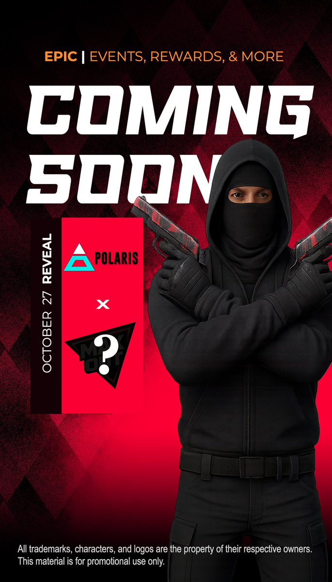 Polaris Tournament (@_polarisgg) on Twitter photo Big announcement dropping soon ๐
Keep your notifications ON. ๐
#PolarisGG #EpicReveal Big announcement dropping soon ๐
Keep your notifications ON. ๐
#PolarisGG #EpicReveal