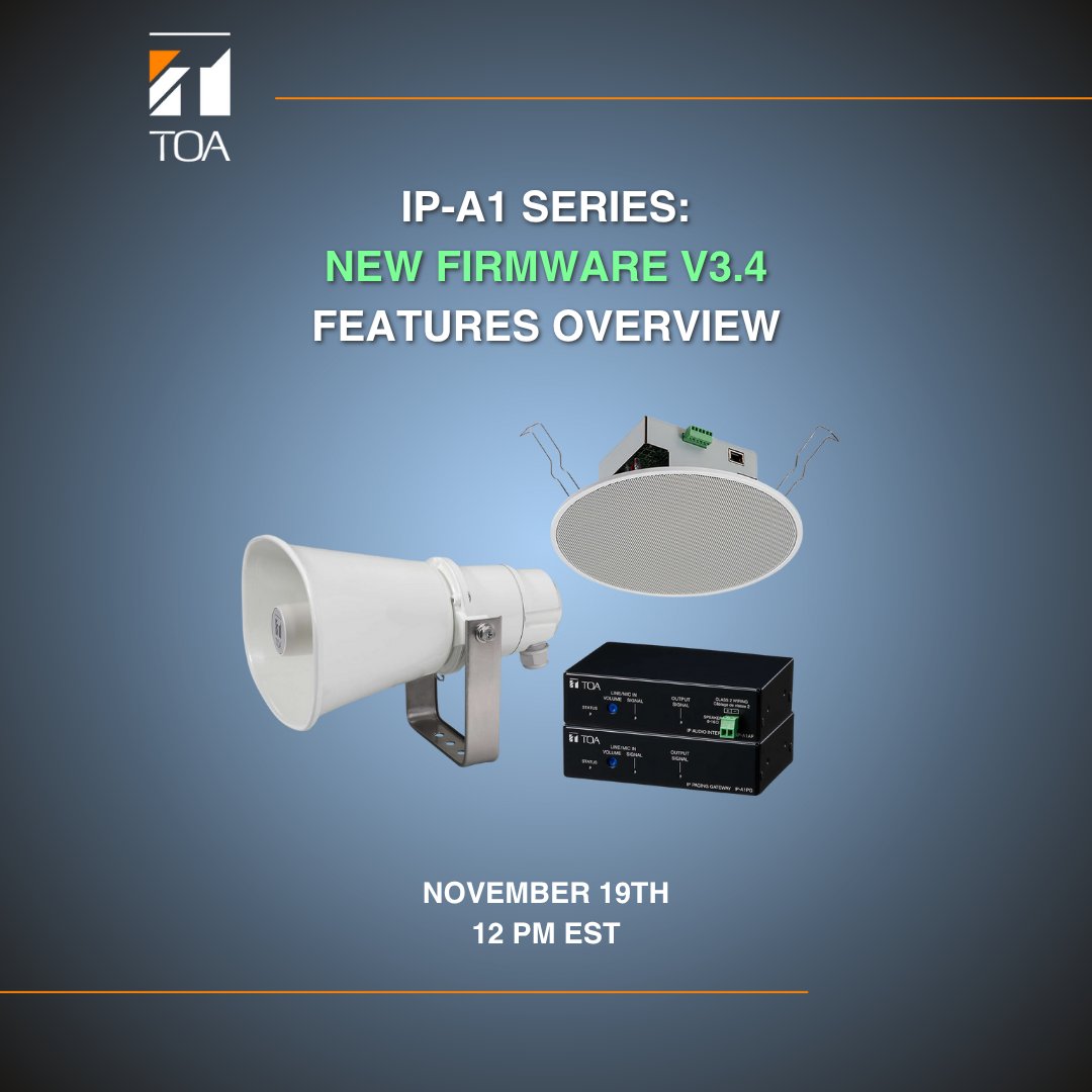 TOA Electronics, Inc tweet media