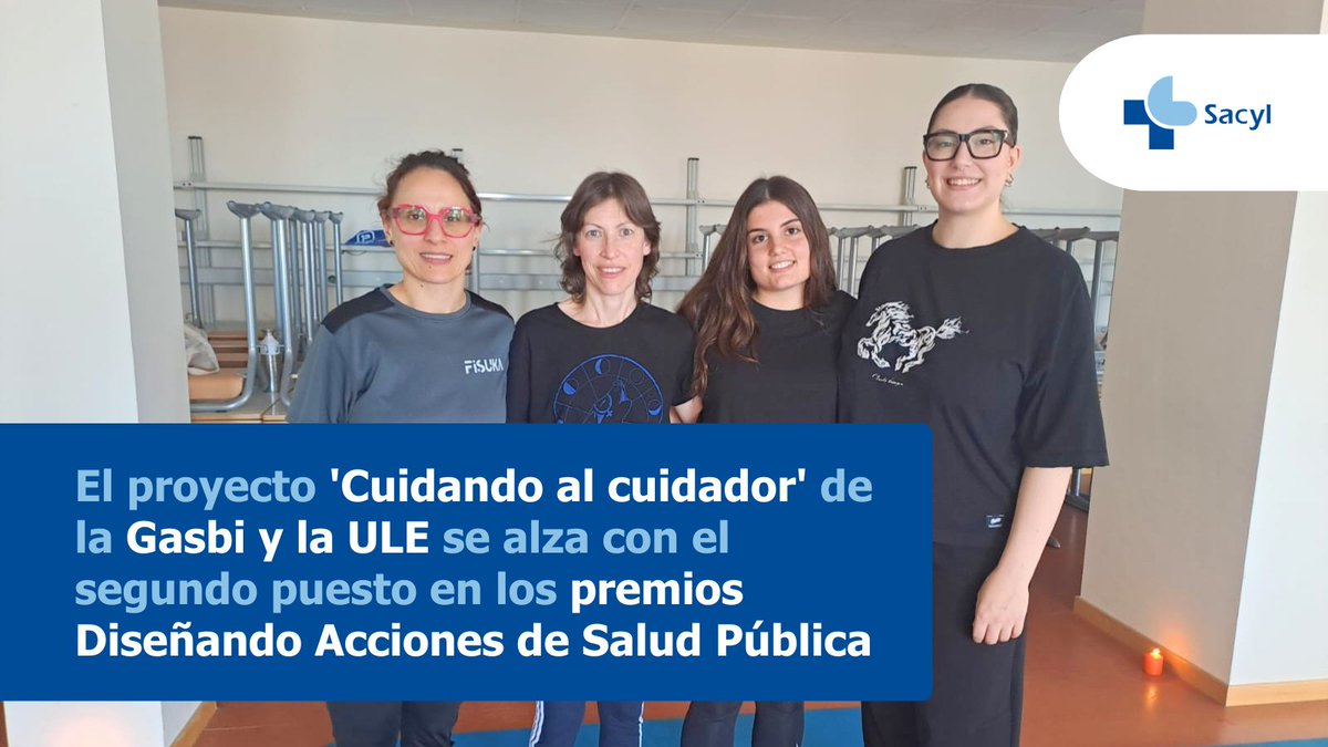 Salud_JCYL's tweet image. 🏆 El proyecto &apos;Cuidando al cuidador&apos; de la Gasbi y la @unileon logra el 2º puesto en los premios Diseñando Acciones de Salud Pública (#DASP) por su labor en #autocuidado y #prevención

👉 saludcastillayleon.es/HBierzoPonferr…