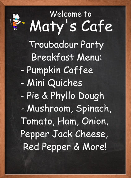 🎉🎸TROUBADOUR PRE-RELEASE PARTY!🥳
☕MATY'S CAFE - TROUBADOUR MINI QUICHES
☕GW2 - TROUBADOUR PREP🎃
<a href="/ArenaNet/">ArenaNet</a> <a href="/GuildWars2/">Guild Wars 2</a> 
🎺Jazz Music🎵
twitch.tv/matygon