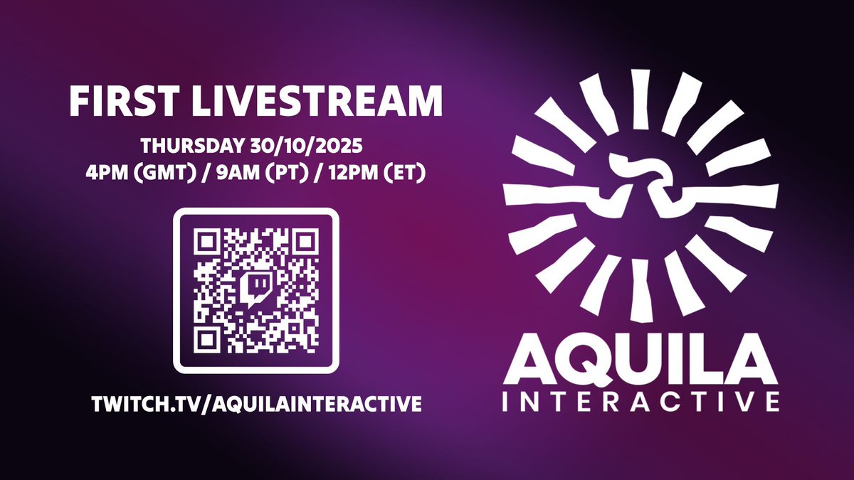 We're excited to announce the date for our first-ever livestream🥳!!

aquila.now/Twitch

Join us on Twitch this Thursday at 4PM (GMT) to talk Aquila, <a href="/GildedDestiny/">Gilded Destiny</a>, and play our latest release <a href="/GlobalMagnates/">Global Magnates</a>

#Livestream #GrandStrategyGames #Twitch