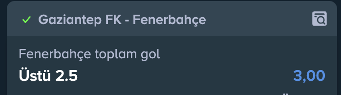 Pblocomeback's tweet image. Gaziantep FK - Fenerbahçe  🎯

Fenerbahçe 3 Gol Atarsa  20 Kişiye 10.000₺ Verelim Rt Fav Yapıp Takip Edenler Arasından Çekiliş Yaparız Maç Sonu 💰

Telegram Kanalım ➡️ t.me/Pablolivebets

#fenerinmaçıvar #trendyolsüperlig