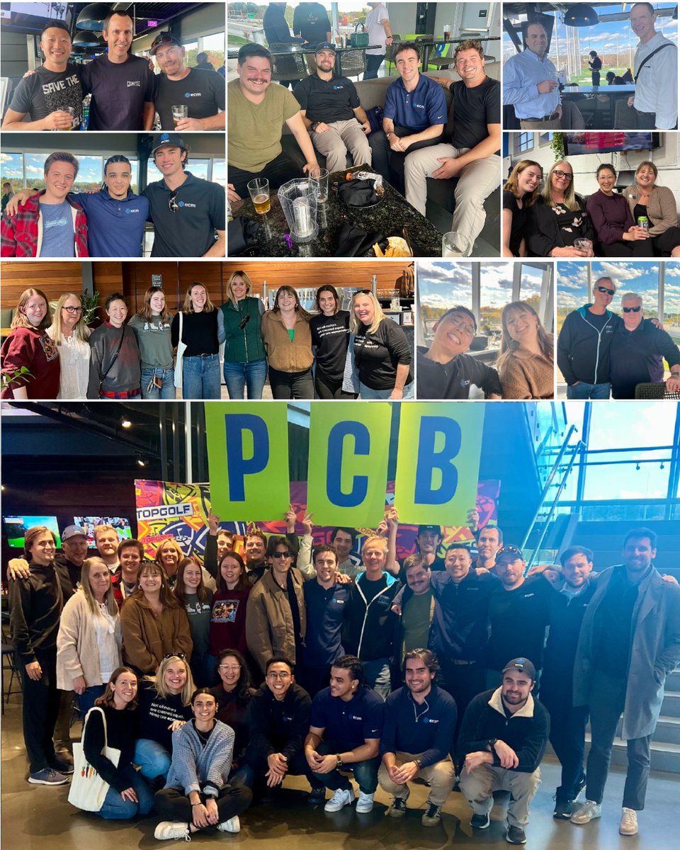 pcbstator's tweet image. After a successful #PrintStatorInMotion last week, the ECM team hit Topgolf and a local brewery to celebrate.

With teammates from Boston, New York, Denver, Bozeman &amp;amp; Europe, it’s rare we’re all together. Grateful for this talented crew driving ECM forward.

#ECMpowered #TeamECM