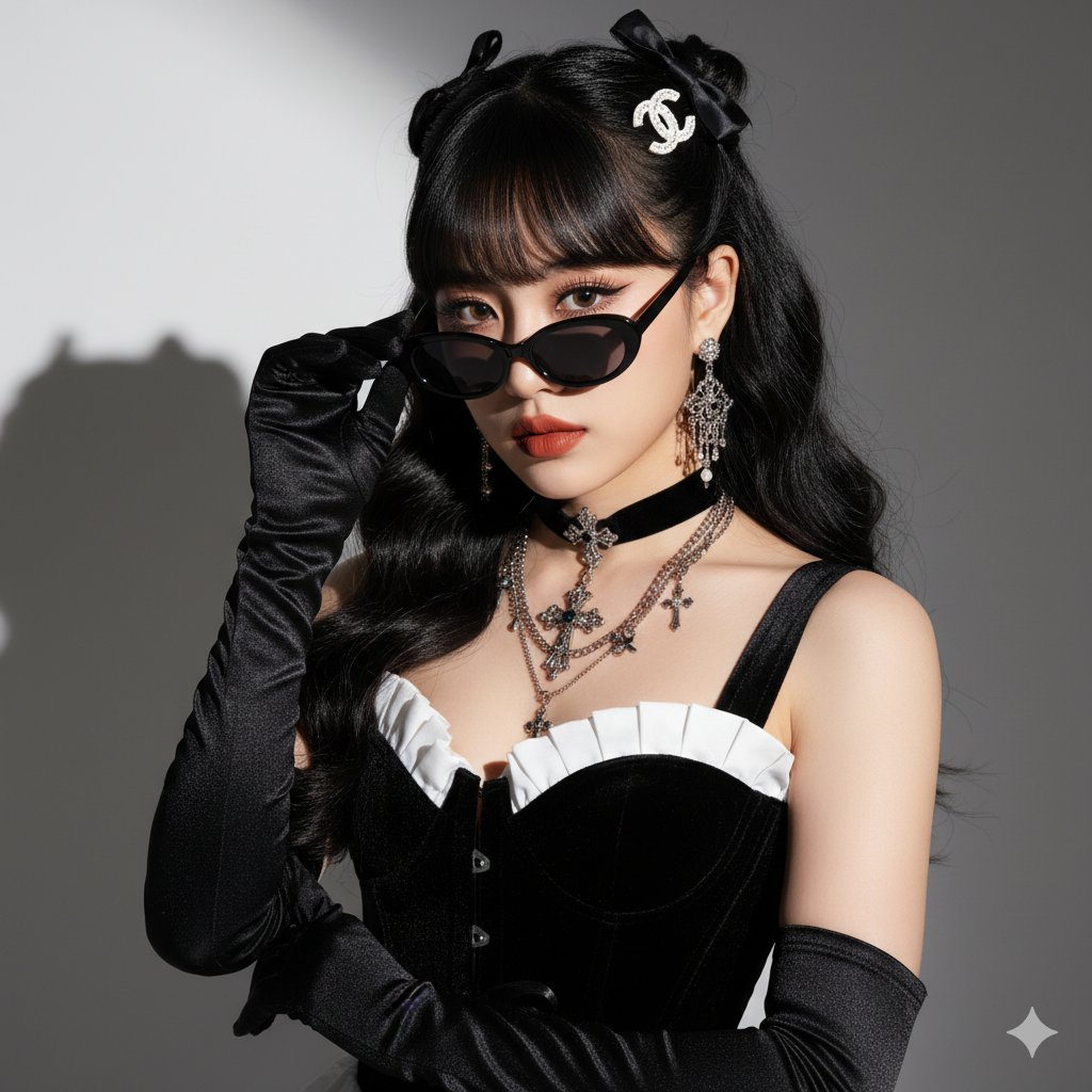 Studio goth portrait