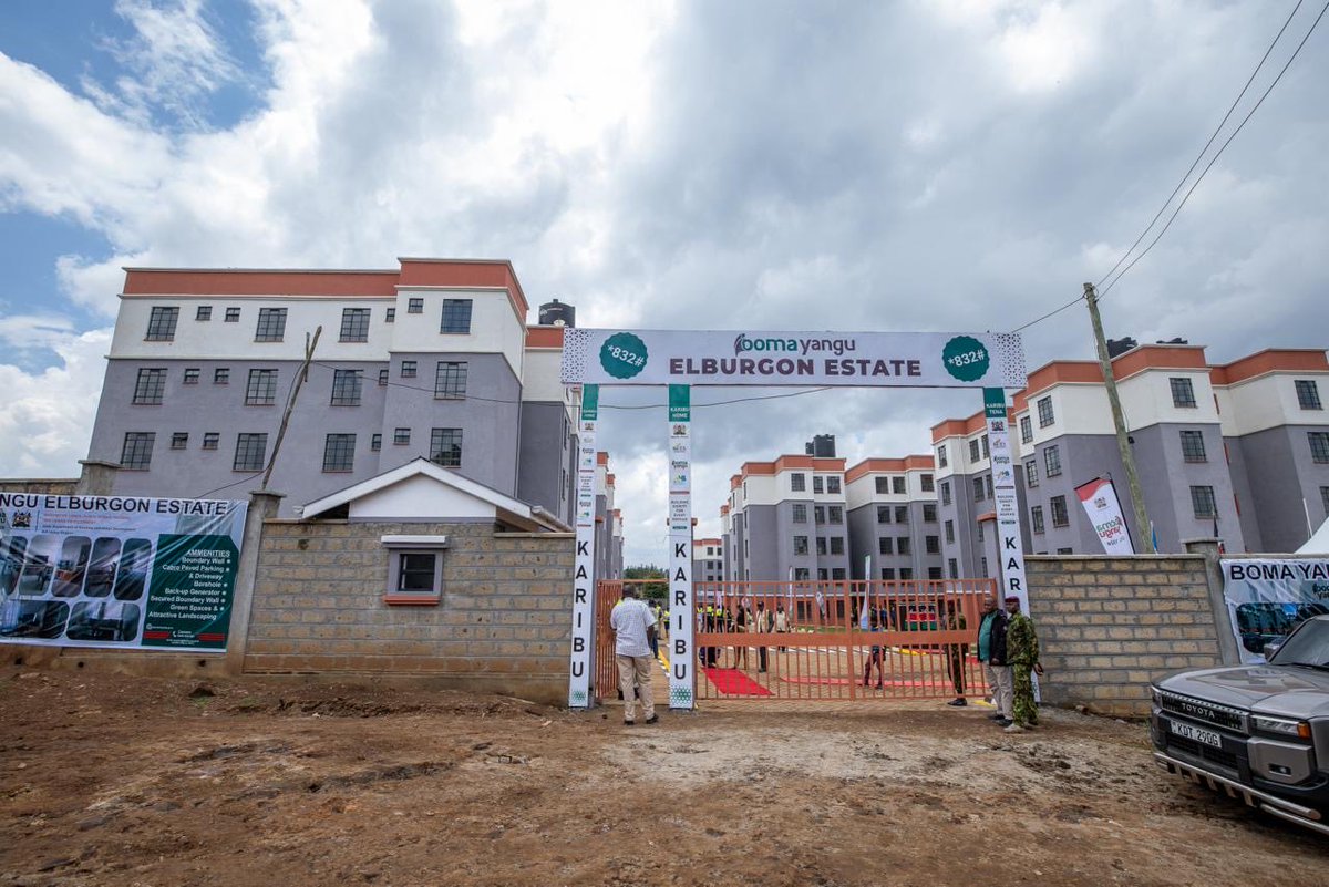 JaneFKyalo's tweet image. This is the Elburgon Affordable Housing program. 

I hope you know that Affordable Housing was included in the Azimio manifesto, too, and has actually been actualized. 

I love that Pres William Ruto has made it happen.