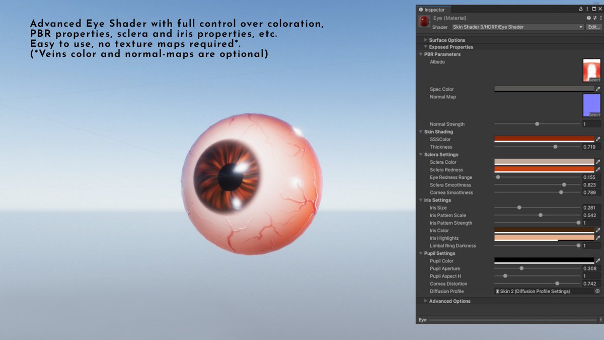 IrrSoft's tweet image. Our skin shader has been updated with improved support for URP lighting in Unity 6+. Real-time translucency, wrinkle deformation, procedural eyes and more!
Only on the @AssetStore👇
assetstore.unity.com/packages/tools…
#gamedev #indiedev #unity3d #madewithunity
