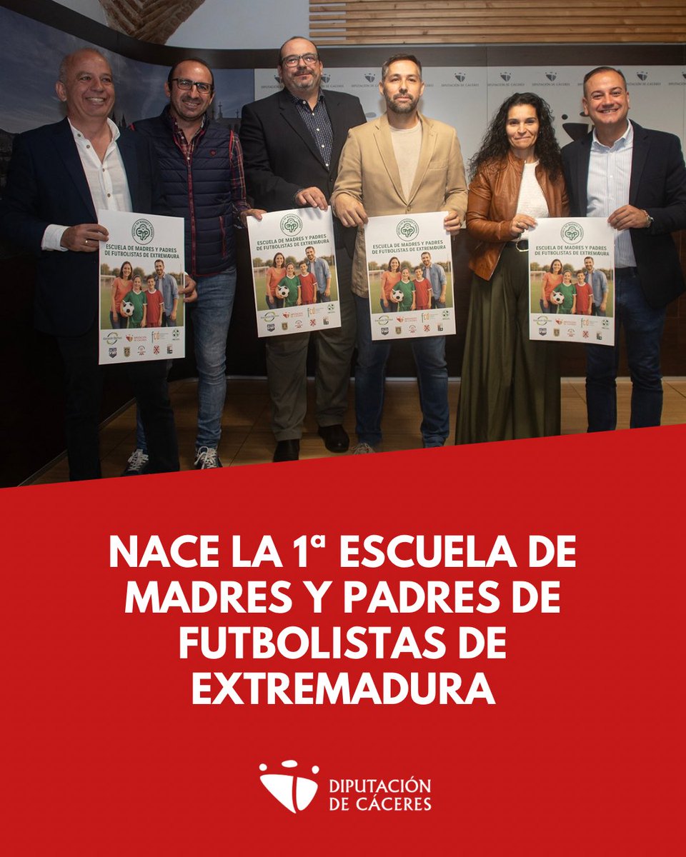⚽️😃 Nace la 1ª Escuela de Madres y Padres de Futbolistas de Extremadura ⚽💚 Diputación de Cáceres y Asociación Objetivos lanzan un proyecto pionero que pone el foco en lo más importante del deporte base: las personas y los valores: dip-caceres.es/actualidad/not…