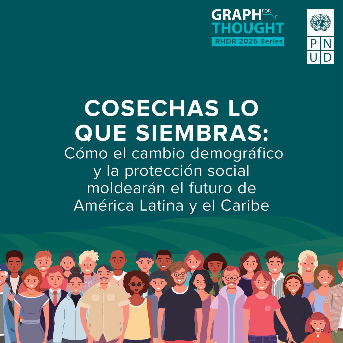 En América Latina y el Caribe el envejecimiento avanza rápido.

En solo 29 años la población mayor se duplicará.

Esto es casi la mitad del tiempo que tomó en Europa.

Conoce más hallazgos en el último #GraphForThought de <a href="/PNUDLAC/">PNUD América Latina y el Caribe</a> 👉 go.undp.org/i4N