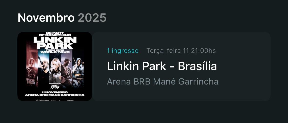 marco_ffs_'s tweet photo. Estou vendendo 1 ingresso para o Linkin Park na Arena BRB Mane Garrincha 11/11

Setor: Pista
Tipo: Inteira

Venda efetuada pela Buy ticket por questões de segurança, favor não insistir em outro método.

#LinkinPark #Brasil ! #Venda ! #ingressos #brasilia #fromzero https://t.co/fpg8nZNqBJ