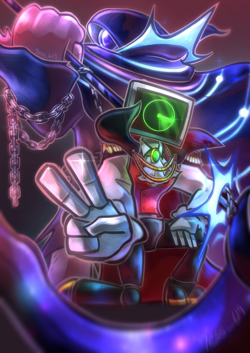 7ess_619's tweet image. Happy early Halloween! 🎃🦇 with 
NeonNova 🖥️🔮design by @HFN_72  @lightnya12 

I do love both of design so much, so I decide to draw them!! I have so much fun with wonderful experience &amp;lt;3
x.com/lightnya12/sta…