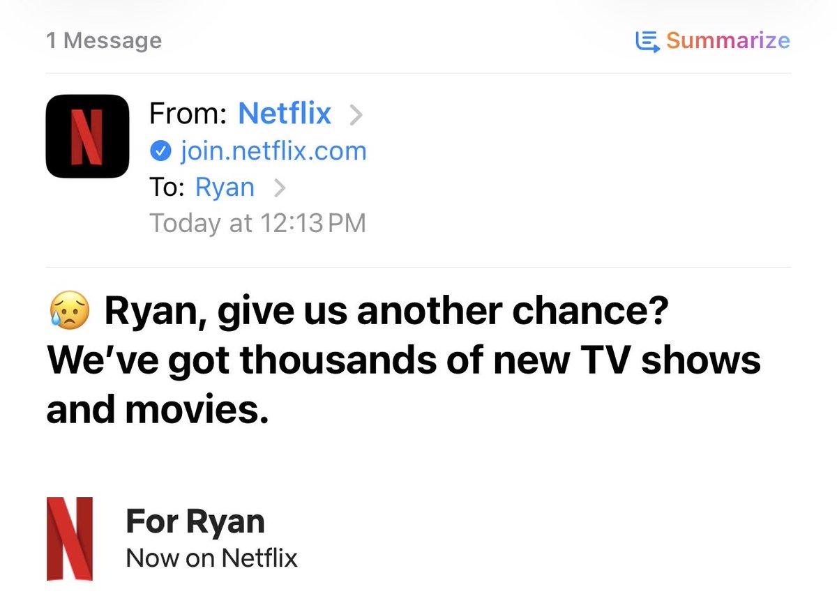 SourceRyan's tweet image. Leave me alone @netflix 😂