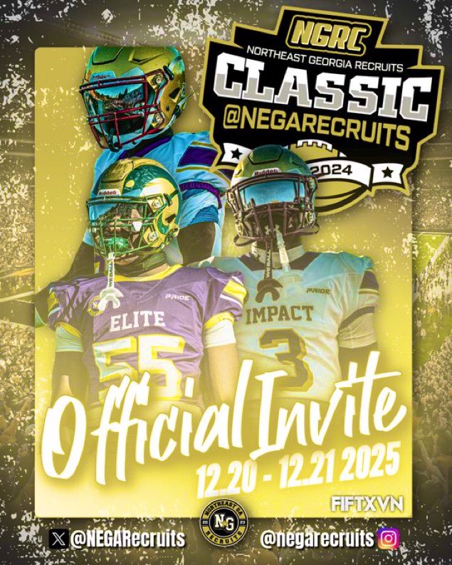 I am so blessed to receive this official invite from <a href="/NEGARecruits/">Northeast Georgia Recruits</a>!! I’m so excited for this opportunity and exposure!! Can’t wait to get to work!!!💯💯
#AGTG 
<a href="/max_washausen/">Max Washausen</a> 
<a href="/bench424nmore/">Mark Gibson</a> 
<a href="/tctabler/">PrepRedZoneTom Tabler</a> 
<a href="/coltonedwardsFB/">Colton Edwards</a> 
<a href="/ARPrepSports/">Arkansas Prep Sports</a> 
<a href="/PrepRedzoneAR/">Prep Redzone Arkansas</a> 
<a href="/TyeshaBarnes29/">Tyesha Barnes</a>