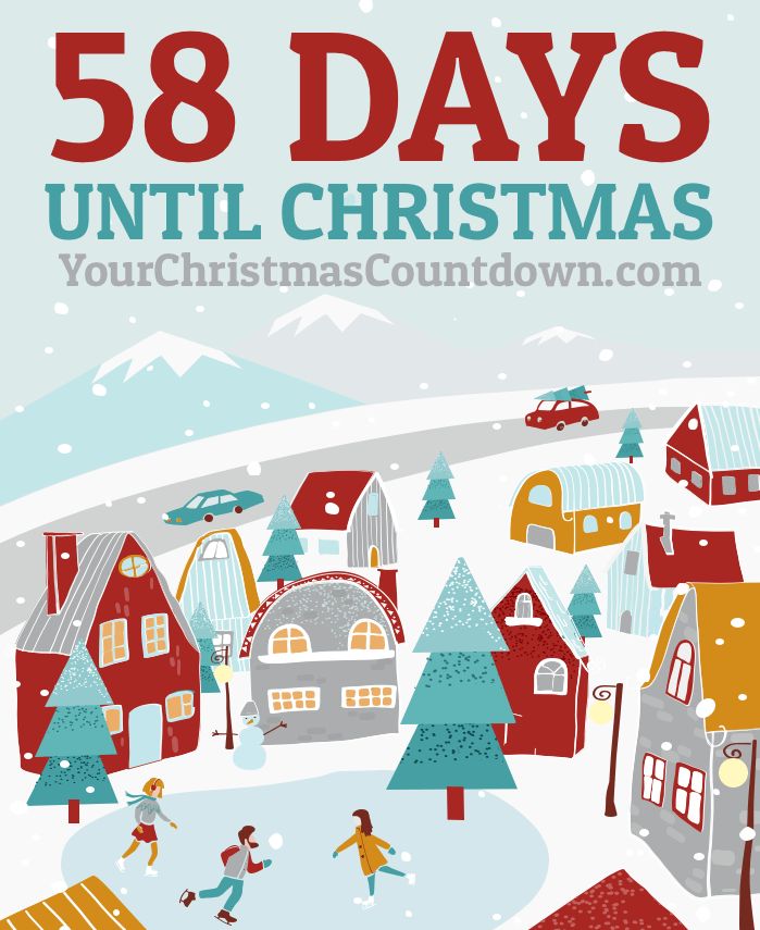 58 MORE DAYS BEFORE  #CHRISTMAS!
 👉 YourChristmasCountdown.com 🎄🎅