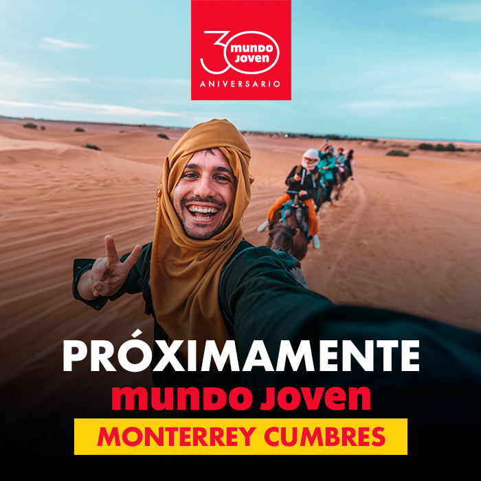 ¡Viajer@s, prepárense! Muy pronto inauguramos una NUEVA sucursal de Mundo Joven en Monterrey Cumbres. 🎉

💥No pierdas de vista nuestras redes: muy pronto tendremos descuentos exclusivos y podrás conocer al equipo experto que hará realidad tus planes de viaje.💥