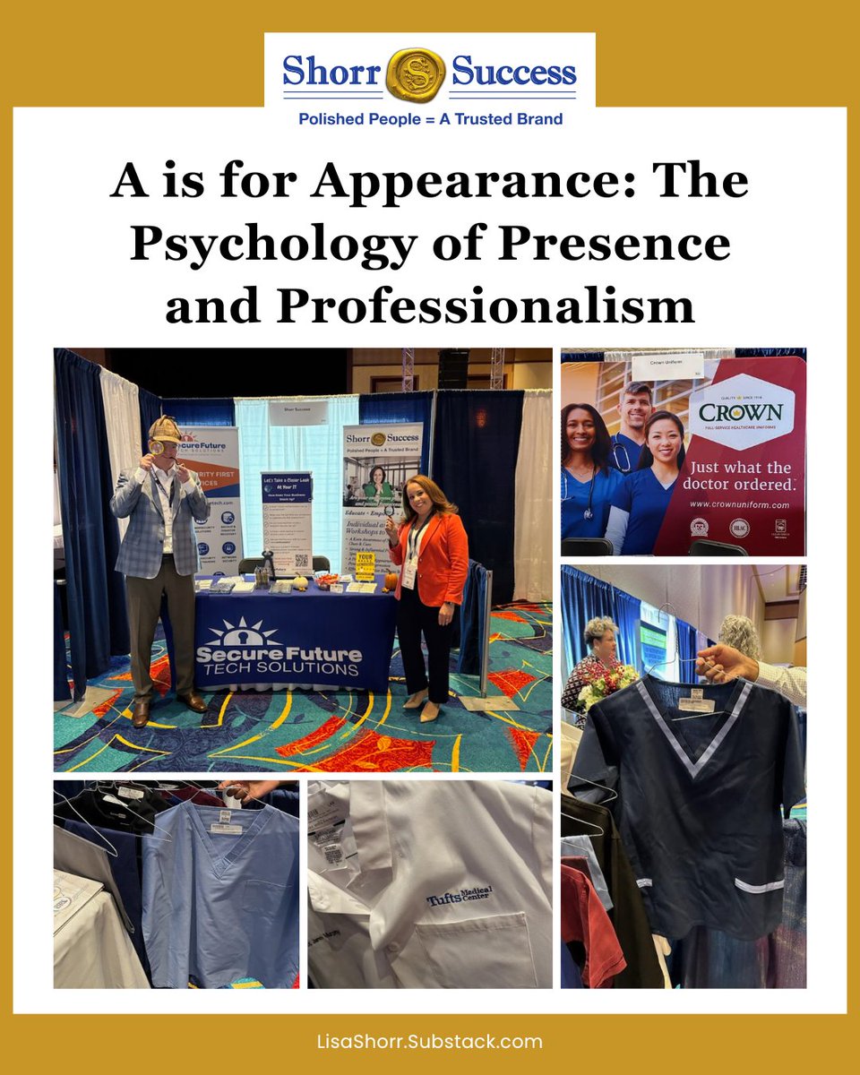 ShorrSuccess's tweet image. Your appearance tells a story before you ever speak.

This week on Substack, I’m exploring how small, intentional choices can shape the way clients experience you and your business.

lisashorr.substack.com/p/a-is-for-app…

#ExecutivePresence #PersonalBranding #ProfessionalImage