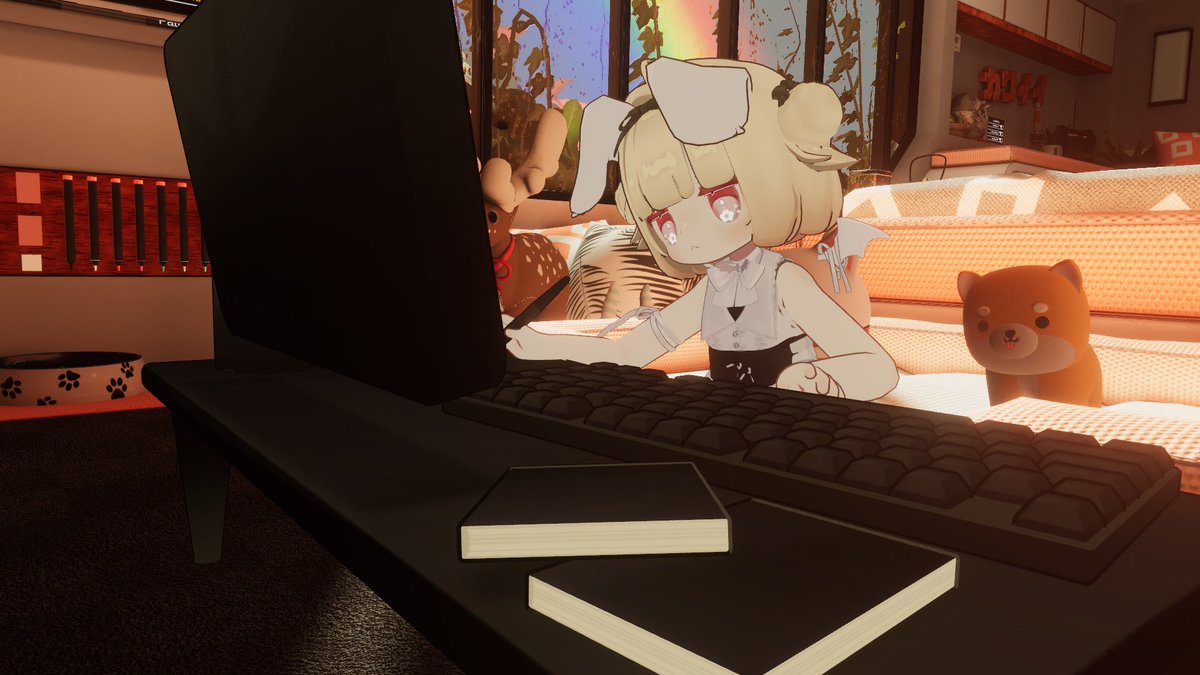 koinuno_vrc's tweet image. 一目惚れした「シックな作業デスク」の
プレゼント企画に当選しました…！！
可愛すぎて感動している✧*｡٩(ˊωˋ*)و✧*｡

ペンを握るのもかわいいし
机の上も全部かわいいんだ…なんてこった

大切に使わせて頂きます！！やったー！！

#molLab