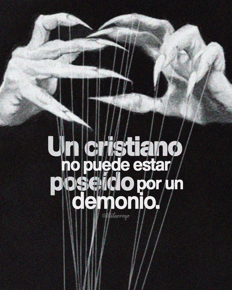 Itiel's tweet photo. Un cristiano no puede estar poseído por un demonio, porque su espíritu ha sido sellado por el Espíritu Santo y pertenece completamente a Cristo. Está bajo posesión divina, no demoníaca.

Sin embargo, eso no significa que no pueda experimentar opresión, influencia o actividad demoníaca en ciertas áreas de su alma.

Cuando un creyente mantiene zonas de rebelión no rendidas a Dios, cree mentiras como si fueran verdad, arrastra heridas no sanadas del pasado, guarda rencor contra alguien, o ha participado en prácticas ocultas o pactos espirituales (entre otras), esas "áreas" en su alma pueden permitir la operación de espíritus inmundos, es como si el enemigo encontrase "un lugar" en la vida del creyente.

No se trata de que el demonio posea su espíritu, sino de que ocupa un "territorio" en su alma o su cuerpo.

¿Dónde exactamente se alojan esos demonios en un creyente?

La Biblia no lo detalla con precisión, y por eso prefiero decir que es un misterio.
Pero lo que no es un misterio —porque lo vemos continuamente en la práctica pastoral— es que sí pueden estar en un creyente, y sí deben ser expulsados para que el creyente viva en completa libertad.

Por eso creo firmemente que la liberación forma parte del discipulado cristiano. A medida que el creyente crece en la verdad, el Espíritu Santo va iluminando y limpiando áreas de su vida que antes estaban bajo influencia del enemigo. Este proceso hacia la libertad suele incluir ministración, confesión, perdón, sanidad interior y expulsión de espíritus inmundos.

Esto no contradice la responsabilidad personal que cada creyente tiene de crucificar su carne.
La carne no se expulsa; se crucifica.
Los demonios no se crucifican; se expulsan.

Por eso, liberación y disciplina espiritual van de la mano: oración, ayuno, lectura de la Palabra, servicio, humildad y rendición constante ante Dios. Así el creyente avanza hacia la libertad plena en Cristo, renovando su mente y afirmando su victoria sobre las tinieblas.

Realmente, cualquiera que salga de su biblioteca y comience a hacer pastoral con personas recién convertidas, se dará cuenta de que este asunto es real y debería estar vigente en el discipulado de la Iglesia local.