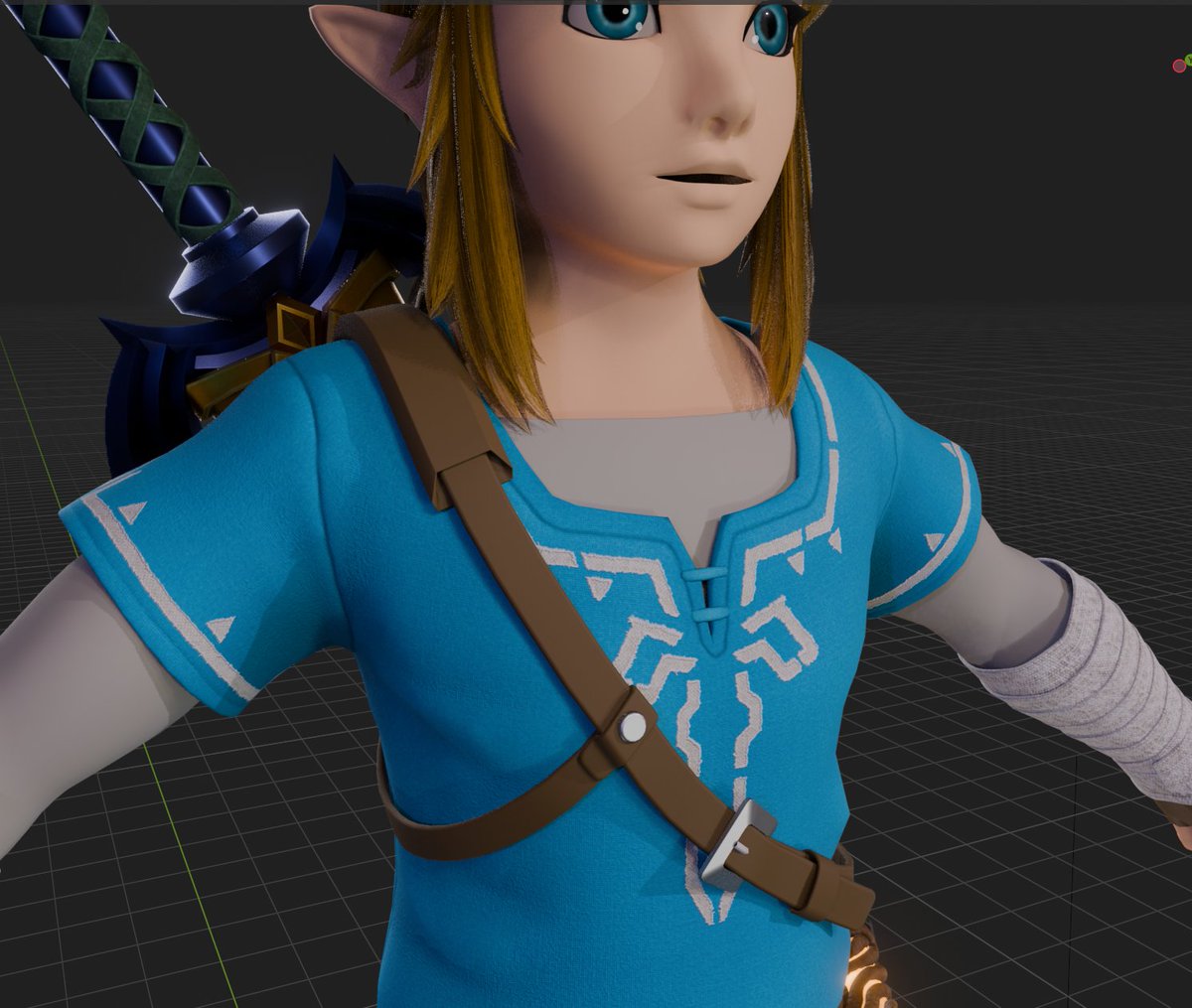Link's texturing has begun! Not a bad time to recall that I'll do a giveaway for him and the motorcycle!
#TLOZ #Zelda #zeldafanart #BreathoftheWild #botw #ゼルダの伝説 #blender #3D #b3d #cycles #npr #3dartists #gameart
