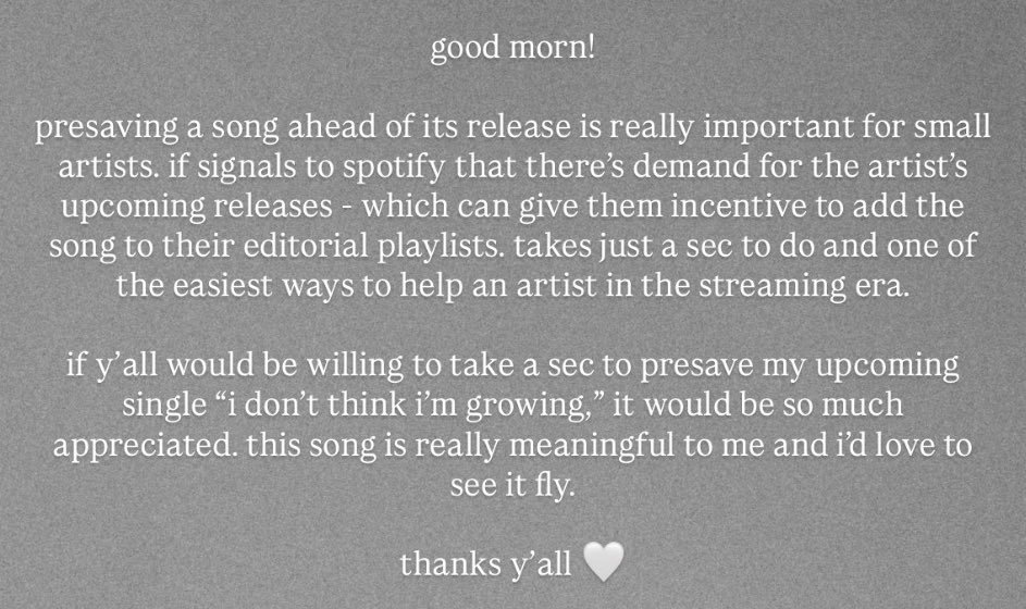 tried to shorten this for a tweet but just couldn’t make it work, so here’s the presave link. thank you so much in advance y’all 🫶🏻

distrokid.com/hyperfollow/ho…