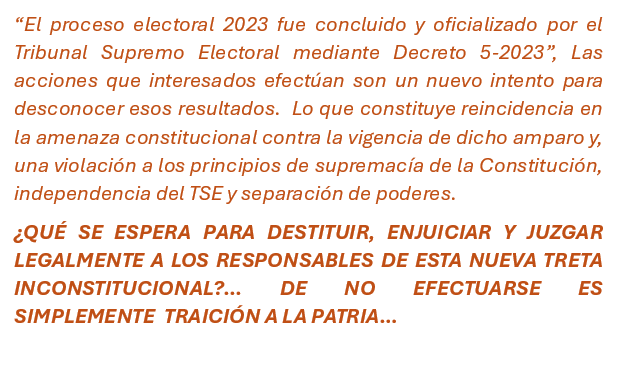 ElfegoRolando's tweet photo. GUATEMALA SERÁ UNA VERDADERA DEMOCRACIA AL ENJUCIAR Y SANCIONAR LEGALMENTE A LOS VERDADEROS DELINCUENTES.. https://t.co/JxTlzy5iBg