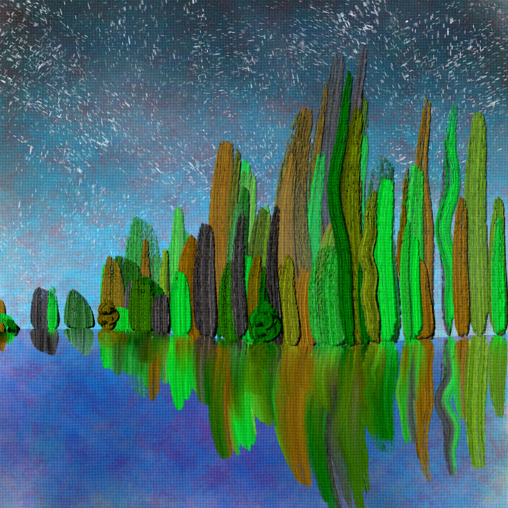 JeffClark's tweet image. Experiments in Code Painting 
- blended and stippled strokes 
Have a wonderful day! ☀️
