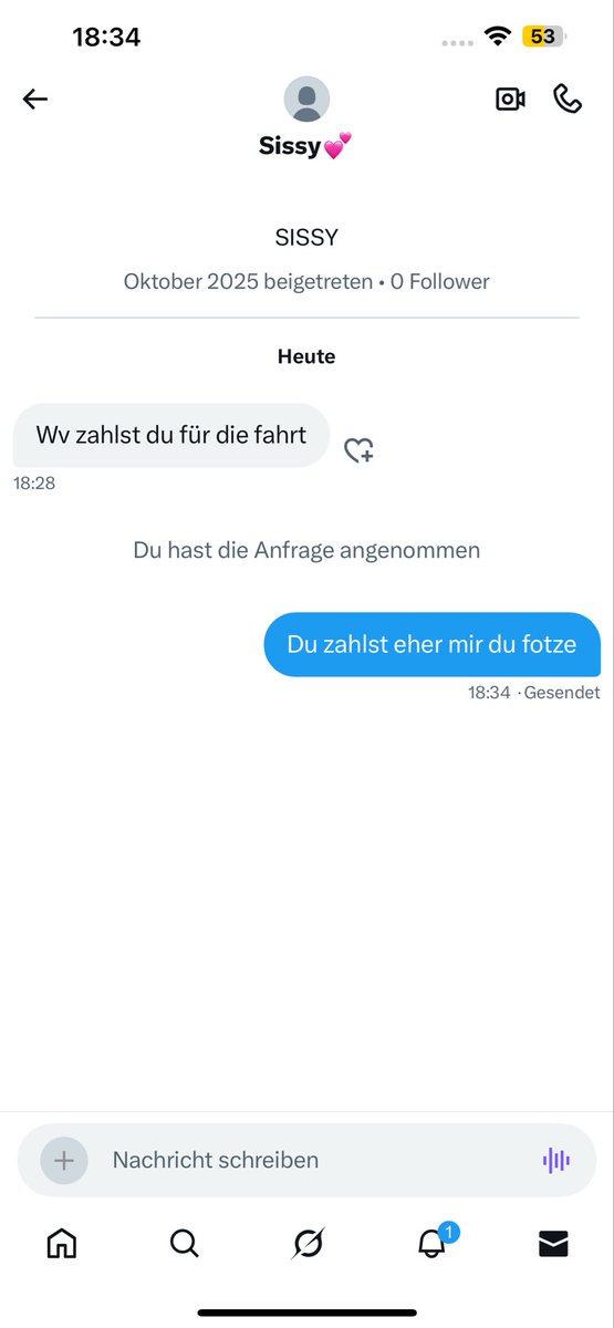 Hahahhahahaha omg, eine Sklaven fotze denkt ich würde für eine Fahrt abdrücken? Wie beschämend!!!!!!!!